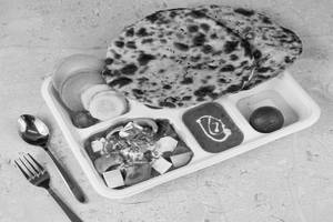 Kadai Paneer Kulcha Thali