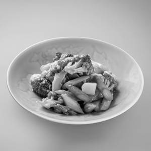 Stewed Broccoli  Black Fungus In Truffle Sauce