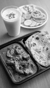 Chicken Anagara + 3 Roti + 1 Buttermilk + Salad