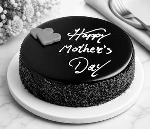 Eggless Dark Truffle Cake