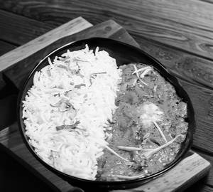 Rice with chicken curry