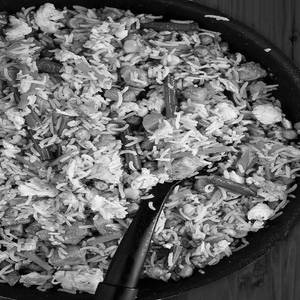 Beef mixed fried rice