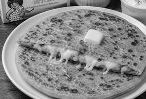 Aalu and cheese Paratha  with amul butter