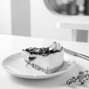 Cold Blueberry Cheese Cake Slice