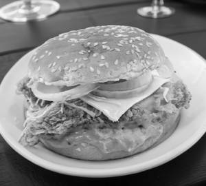Chicken cheese burger