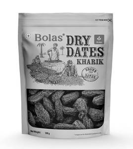 Bolas Dry Dates Kharik Brown Pack Of 500G