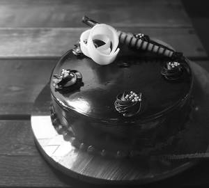 Dark Chocolate Truffle Cake