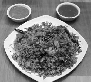 Schezwan Egg Fried Rice