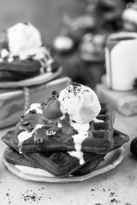 Choco Ice Cream Waffle