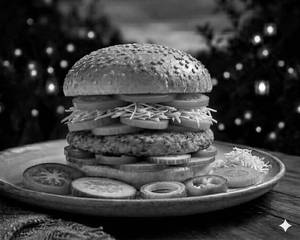 Aloo Tikki  Salad Burger