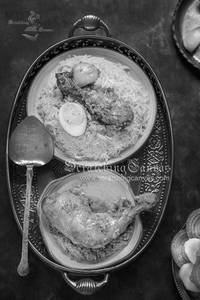 Chicken Keema Biryani With Chicken Chaap