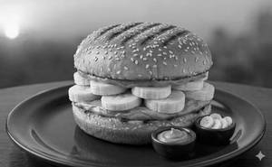 Grilled Bun Peanut Butter Banana