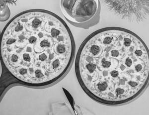Pack of 2 BIG Pizzas - Tikka Chicken