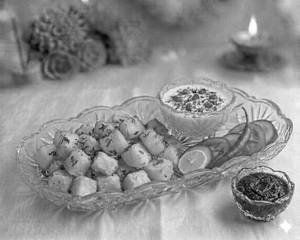 Vrat Snack Thali  - Crispy Fried Aloo Chat