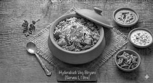 Hyderabadi Veg Biryani [Serves 1, 1 litre]