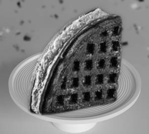 Kunafa waffle