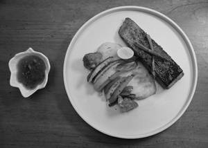 Grilled Salmon With Orange & Basil Sauce