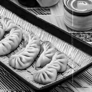 Vintage Mushroom Gyoza Momos