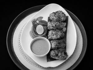 Kasundi Mahi Tikka - Fish Tikka , Kasundi Mustard , Sirke Pyaz