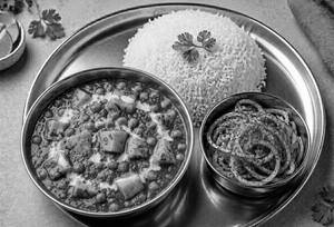 Aloo Palak Rice Mini Thali
