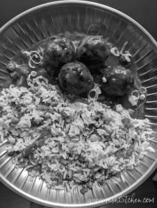 Veg Fried Rice [Half] With Veg Manchurian [Half]                                                  