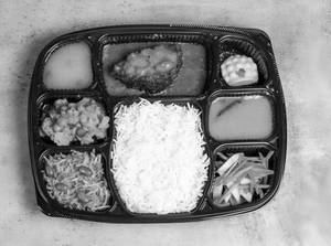 Rice Thali With Fish Curry