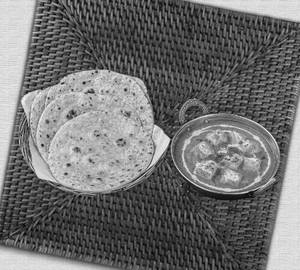 Paneer Veg Roti Thali
