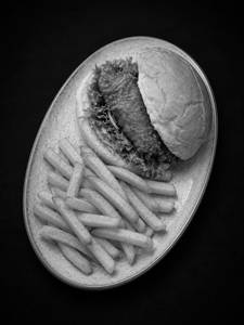 Crispy Amritsari Macchi In A Bun , Mint Mayo