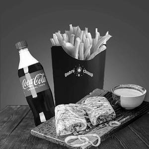 2 Patiala Peg Chaap Sandwiches + Salted Fries + Coke 250ml