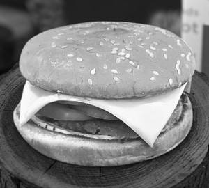 Aloo Tikki Cheese Burger