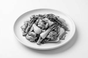 Stire Fried Chinese Green With Chicken