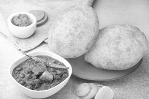 2 Chole Bhature + 2 Samosa