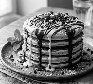 Triple Chocolate Pancakes