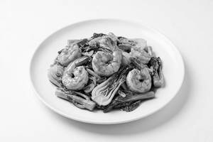 Stire Fried Chinese Green With Prawns (king Size)