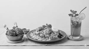 Chicken Biryani + Chicken Lollipop + Lemon Mint Juice