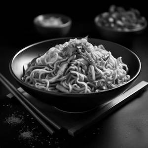 Chicken butter garlic noodles