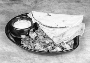 Chicken Shawarma [Plate With 2 Khuboos]