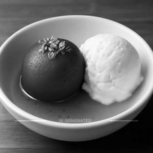 Gulab Jamun With Ice Cream