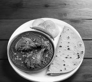 Chicken Curry(2 Pcs) + Tawa Roti (3 Piece)