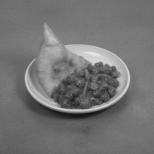 Chole Samosa With Dahi