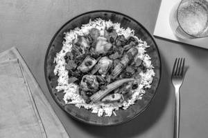 Chicken Black Bean Fried Rice ( Sweet )