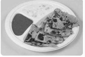 Aloo Paratha With Boondi Raita