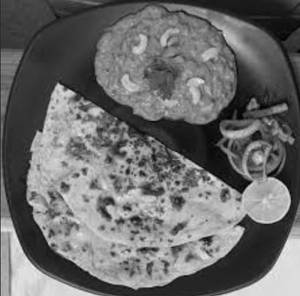 Kaju Punjabi Thali [Mini] Kaju Masala [200g] 2 Ghee Roti+Pickle+Salad