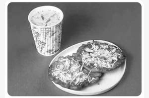 1 Kesarmilk With Malpua (2Pcs)