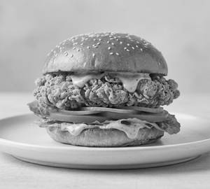 Crispy chicken burger