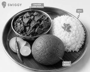 Chicken Liver , Ragiball, Rice,