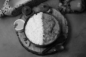 Yellow Dal Tadka With Plain Rice