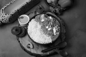 Paneer Butter Masala With Plain Rice