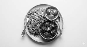 Veg Noodles With Veg Manchurian And Gulab Jamun