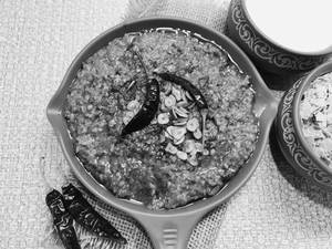 Green Garlic Khichdi